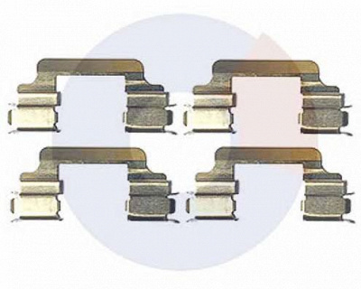 CARRAB BRAKE PARTS 2406 -  Комплектующие, колодки дискового тормоза